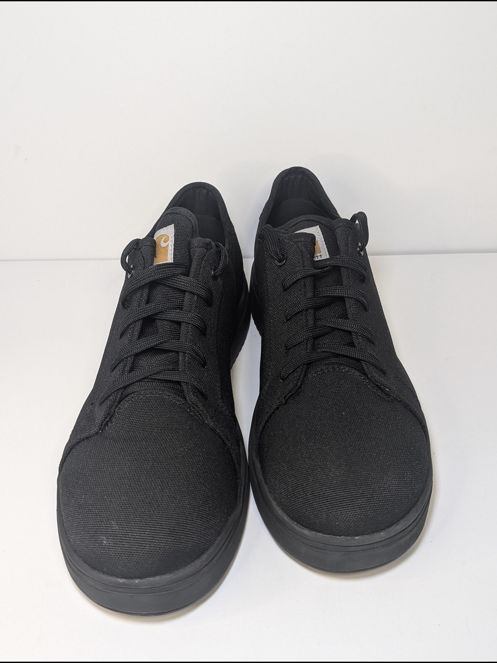 Carhartt Detroit Low Nano Toe Mens 9 Black Canvas Work Safety Sneakers - Picture 4 of 8